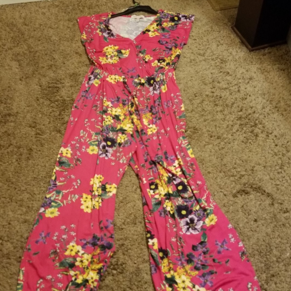 Harlow & Rose floral jumpsuit